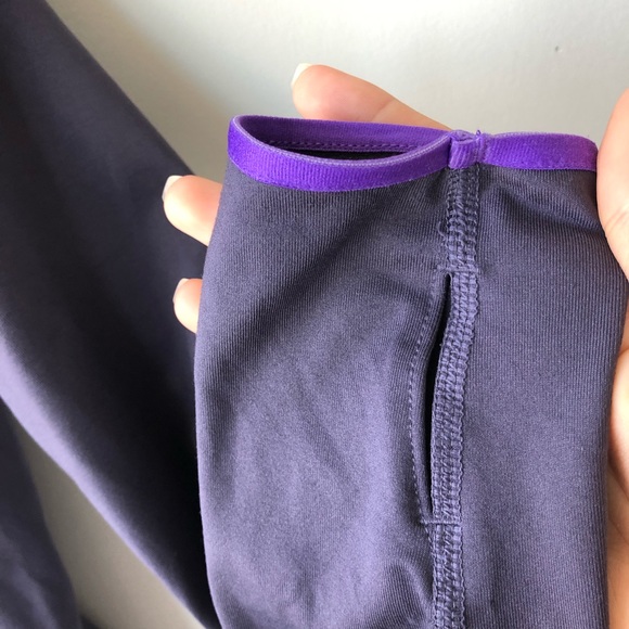 Nike Pro Dri Fit Dark Purple Turtle Neck Sweater - Picture 5 of 5